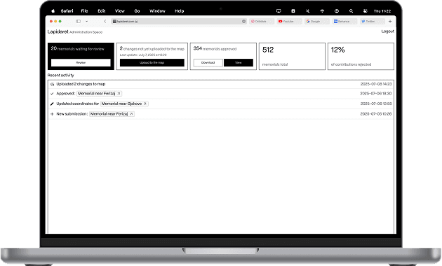 Screenshot representing Lapidaret
