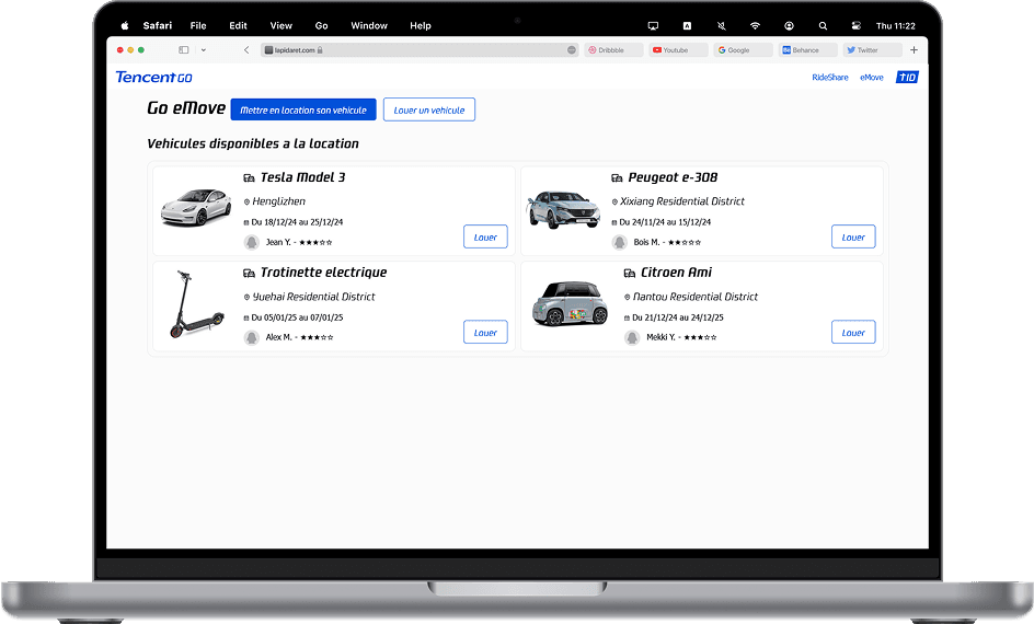 Screenshot representing Tencent Go